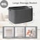 Goodpick Storage Basket Rectangle Dirty Clothes Baskets for Laundry Woven Basket for Living Room Extra Large Cotton Rope Baskets for Toys Blankets 236 x 157 x 138 Dark Gray