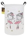 HUNRUNG Collapsible Fabric Storage Basket Waterproof Laundry Hamper with Handles Round Storage Bin for Clothes Foldable Organizer for Bedroom Nursery BathroomDancing girl