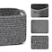 MiniArk Small Storage Baskets for Organizing Closet Organizer Bins Shelf Toy Basket Woven Rope Baskets Cube Decorative Box Shallow Basket 13x85x51 4 Packs Dark Gray