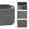 MiniArk Small Storage Baskets for Organizing Closet Organizer Bins Shelf Toy Basket Woven Rope Baskets Cube Decorative Box Shallow Basket 13x85x51 4 Packs Dark Gray
