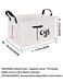 QUEENLALA Rectangular laundry basket with handlesRoom decor Nursery decorHamper for nurseryKids Foldable Nursery Laundry Basket for OrganizingRectoys