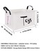 QUEENLALA Rectangular laundry basket with handlesRoom decor Nursery decorHamper for nurseryKids Foldable Nursery Laundry Basket for OrganizingRectoys
