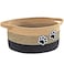 Ushang Pet Small Woven Cotton Rope Nursery Organizer Bins Dog Toy Basket Bins with Handle Cute Empty Baby Gift Storage Baskets with Paw