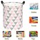 ACMUUNI 197 Round Kids Laundry Basket Gift Baskets Storage Laundry Hamper Baby Toys Nursery Bin with HandlesStorage Basket for Kids Room Bedroom Decor Triangle
