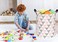 ACMUUNI 197 Round Kids Laundry Basket Gift Baskets Storage Laundry Hamper Baby Toys Nursery Bin with HandlesStorage Basket for Kids Room Bedroom Decor Triangle