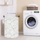 LANGYASHAN Laundry Basket Canvas Fabric Collapsible Organizer Basket for Storage Bin Toy Bins Gift Baskets Bedroom Clothes Children Nursery Hamper Cat