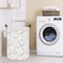 LANGYASHAN Laundry Basket Canvas Fabric Collapsible Organizer Basket for Storage Bin Toy Bins Gift Baskets Bedroom Clothes Children Nursery Hamper Cat