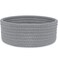ABenkle Small Woven Basket Empty Tiny Shallow Storage Basket Mini Cotton Rope Baskets Round Decorative Hamper Basket Storage Bins for Toys Spa Socks Nursery Living Room Grey