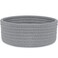 ABenkle Small Woven Basket Empty Tiny Shallow Storage Basket Mini Cotton Rope Baskets Round Decorative Hamper Basket Storage Bins for Toys Spa Socks Nursery Living Room Grey