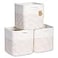 NaturalCozy Storage Cubes 11 Inch Cotton Rope Woven Baskets for Organizing 3Pack Cube Storage Bin Square Storage Baskets for Shelves Organizer Classroom Kids Toy Bins Closet Baby Nursery