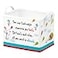Runtoo Read Book Storage Bins Dr Inspirational Quotes Book Basket Toys Box Organizer for Kids Nursery Classroom Baby Book Shelf