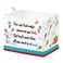 Runtoo Read Book Storage Bins Dr Inspirational Quotes Book Basket Toys Box Organizer for Kids Nursery Classroom Baby Book Shelf