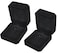 iSuperb 2Pcs Classic Velvet Necklace Box for Jewelry Gift Black Pendant Display Case for Wedding Engagement Anniversary
