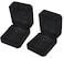 iSuperb 2Pcs Classic Velvet Necklace Box for Jewelry Gift Black Pendant Display Case for Wedding Engagement Anniversary