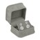ALLURE BOX Allure Rich Suede Gray Luxury Earring Box Elegant Diamond Earring Case With Gray Velour Interior Jewelry Display Gift Box For Unique Proposal Engagement Or Wedding