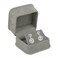 ALLURE BOX Allure Rich Suede Gray Luxury Earring Box Elegant Diamond Earring Case With Gray Velour Interior Jewelry Display Gift Box For Unique Proposal Engagement Or Wedding