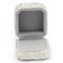Bestbling Luxury Crystal Ring Box Earrings Pendant Ring Case Jewelry Display Storage Box Gift Box for Proposal Ring Ceremony Wedding Anniversary Valentines Day White