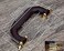 CynKen 1 Pieces PU Leather Handle for Guitar Musical Box Handbags Gift Boxes Wine Boxes Luggage Toolbox Trolley Instrument Case Brown Silver