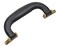 CynKen 1 Pieces PU Leather Handle for Guitar Musical Box Handbags Gift Boxes Wine Boxes Luggage Toolbox Trolley Instrument Case Brown Silver