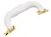 CynKen 1 Pieces PU Leather Handle for Guitar Musical Box Handbags Gift Boxes Wine Boxes Luggage Toolbox Trolley Instrument Case White Gold