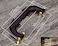 CynKen 1 Pieces PU Leather Handle for Guitar Musical Box Handbags Gift Boxes Wine Boxes Luggage Toolbox Trolley Instrument Case White Gold