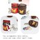 Fanyixuan Handmade mini leather bucket bag pendant jewelry box jewelry classification storage box change storage bag personalized bag pendantbrown