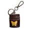 Fanyixuan Handmade mini leather bucket bag pendant jewelry box jewelry classification storage box change storage bag personalized bag pendantbrown