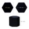 BLUTETE Hexagon Velvet Jewelry Single Slot Ring Box Engagement Wedding Box Keepsake Box Bridal Photo Ring Black