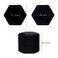 BLUTETE Hexagon Velvet Jewelry Single Slot Ring Box Engagement Wedding Box Keepsake Box Bridal Photo Ring Black