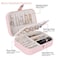 homchen Travel Jewelry Organiser Cases Jewelry Storage Box for Necklace Earrings Rings Bracelet BoxPink