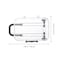 HOMSFOU Mini Suitcase Favor Box 12pcs Mini Luggage Travel Suitcase Candy Box Clear Plastic Rolling Trolley Case Jewelry Storage Holder for Wedding Birthday Black 3 x 2