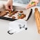 HOMSFOU Mini Suitcase Favor Box 12pcs Mini Luggage Travel Suitcase Candy Box Clear Plastic Rolling Trolley Case Jewelry Storage Holder for Wedding Birthday Black 3 x 2