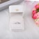iSuperb 2 Pcs White Ring Box Couple Proposal PU Leather Ring Boxes Engagement Jewelry Gift Box Jewelry Display Case for Wedding Anniversary White ring box