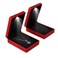 iSuperb 2pcs Led Pendant Box Lighted Necklace Case Jewelry Display for Proposal Engagement Wedding Gift Red