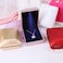 iSuperb LED Pendant Necklace Box Bracelet Box Couple Jewelry Gift Boxes Case Small Jewelry Display for Proposal Engagement Wedding Golden