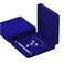 JunningGor Jewelry Set Velvet Box Necklace Earring Ring Necklace Bracelet Gift Display Case Wedding Jewelry Storage Holder Royal Blue