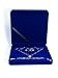 JunningGor Jewelry Set Velvet Box Necklace Earring Ring Necklace Bracelet Gift Display Case Wedding Jewelry Storage Holder Royal Blue