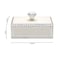 LASODY Diamond Crystal Jewelry Storage Box for Rings Earrings Necklace Treasure Chest Organizer Jewelry Keepsake Gift Box Case for Girl Women Diamond Rectangle Silver Plating