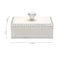 LASODY Diamond Crystal Jewelry Storage Box for Rings Earrings Necklace Treasure Chest Organizer Jewelry Keepsake Gift Box Case for Girl Women Diamond Rectangle Silver Plating