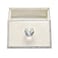 LASODY Diamond Crystal Jewelry Storage Box for Rings Earrings Necklace Treasure Chest Organizer Jewelry Keepsake Gift Box Case for Girl Women Diamond Rectangle Silver Plating