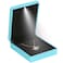 LETURE LED Light Pendant Necklace Gift Box Velvet Jewelry Storage Display Case for Proposal Engagement Wedding Anniversary Birthday Valentines Day Blue Style 2
