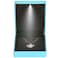 LETURE LED Light Pendant Necklace Gift Box Velvet Jewelry Storage Display Case for Proposal Engagement Wedding Anniversary Birthday Valentines Day Blue Style 2