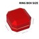 LETURE Luxury LED Jewelry Earring Pendant Stud Box Velvet Earring Necklace Gift Box Storage Case Organizer Holder for Proposal Engagement Wedding Anniversary Birthday Ceremony Red