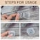 NEETUE 80 pcs Mini Clear Plastic Jewelry Box Earring Storage Box Small Storage Containers with Hinged Lids for Crafts Screws Art Embroidery Nail Accessories 138x 138x 078Inches Clear