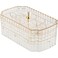 NiHome Transparent 3Layer Jewelry Organizer Box with Elegant Gold Handle Efficient Storage Versatile for Earrings Rings Bracelets Watches Stylish MultiFunctional Accessory Holder