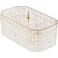 NiHome Transparent 3Layer Jewelry Organizer Box with Elegant Gold Handle Efficient Storage Versatile for Earrings Rings Bracelets Watches Stylish MultiFunctional Accessory Holder