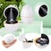 Rolin Roly White Ring Box with LED Light Rose Jewelry Ring Case Jewellry Display Gift Boxes for Mothers Day Wedding Ring Box Ceremony Engagement Proposal Anniversary White