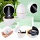 Rolin Roly White Ring Box with LED Light Rose Jewelry Ring Case Jewellry Display Gift Boxes for Mothers Day Wedding Ring Box Ceremony Engagement Proposal Anniversary White