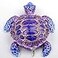 SEVENBEES Purple Sea Turtle Figurine Decorative Jewelry Boxes Hinged Trinket Box Sea Turtle