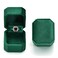 TAIMY Ring Box Plush Velvet Ring Case for Proposal Engagement and Wedding Ceremony Small Ring Gift Box for Men Women Girlfriend Mother FatherGreen